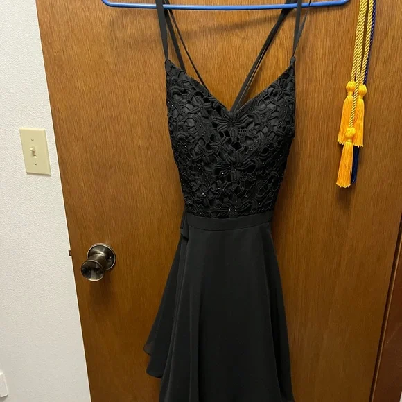 Dresses | Black Lace Homecoming Dress | Poshmark